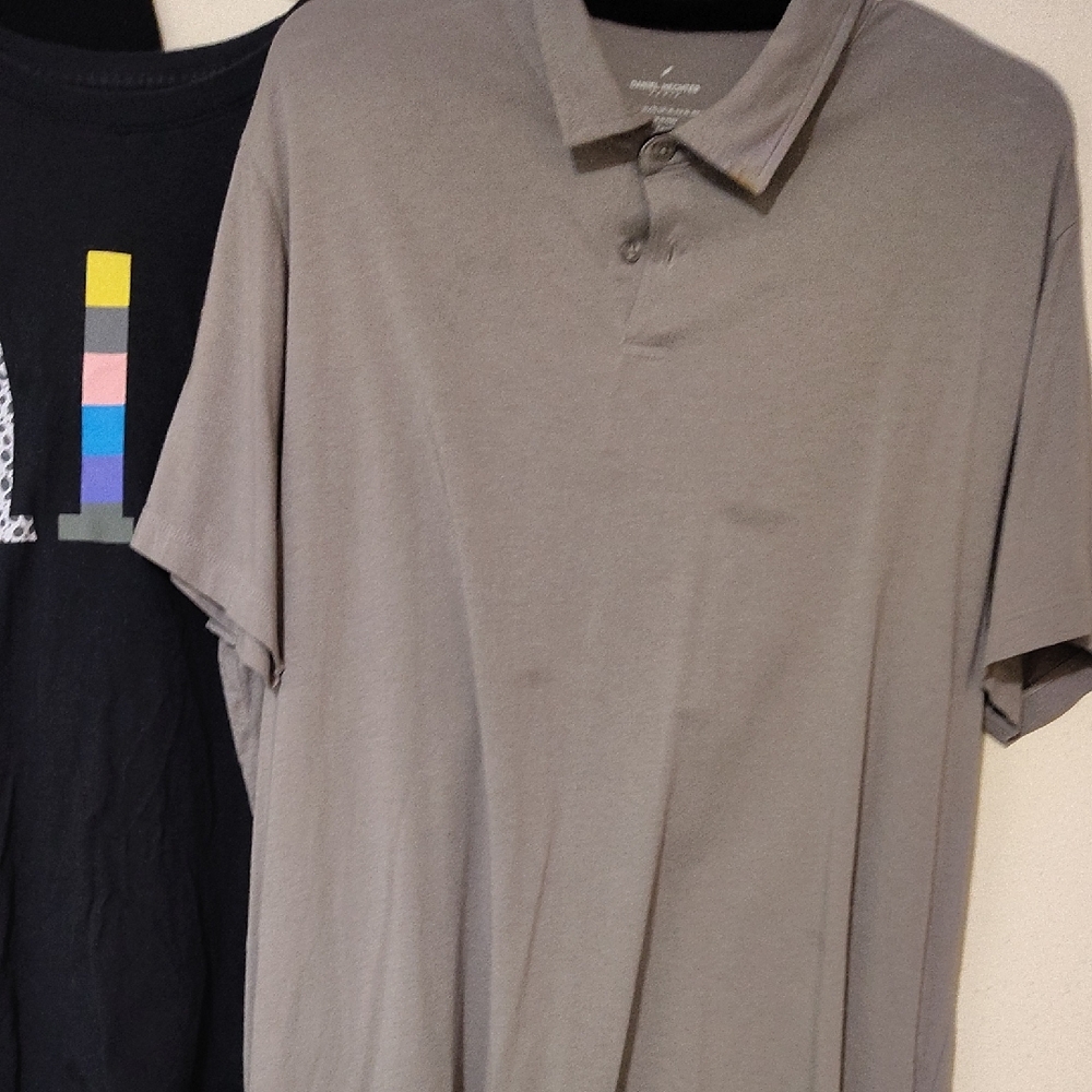 Daniel Hechter Gray Polo Shirt with Ribbed Cuffs